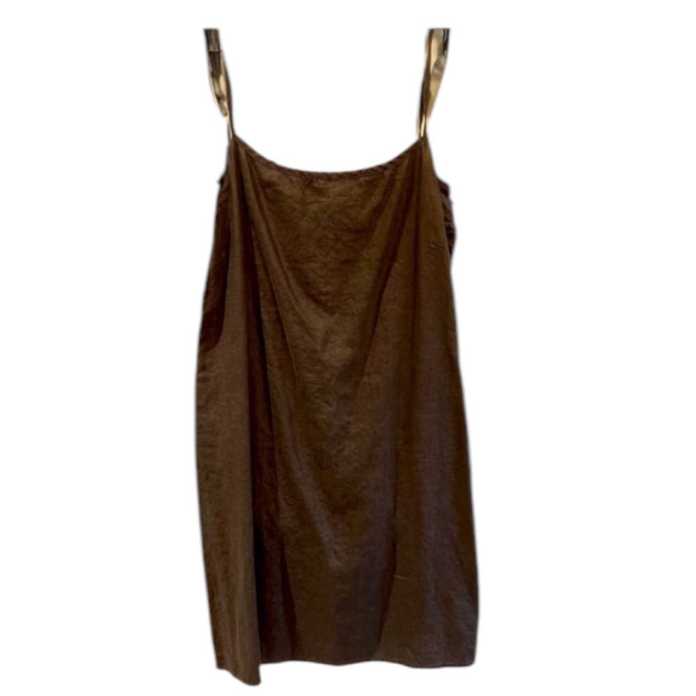 OLD NAVY Spaghetti Strap Linen Summer Dress Size 14